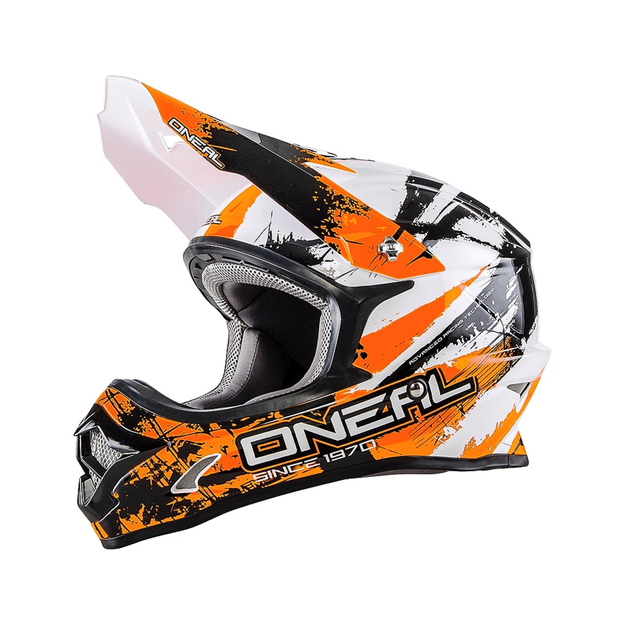 Шлем кросс ONEAL 3Series SHOCKER black/orange