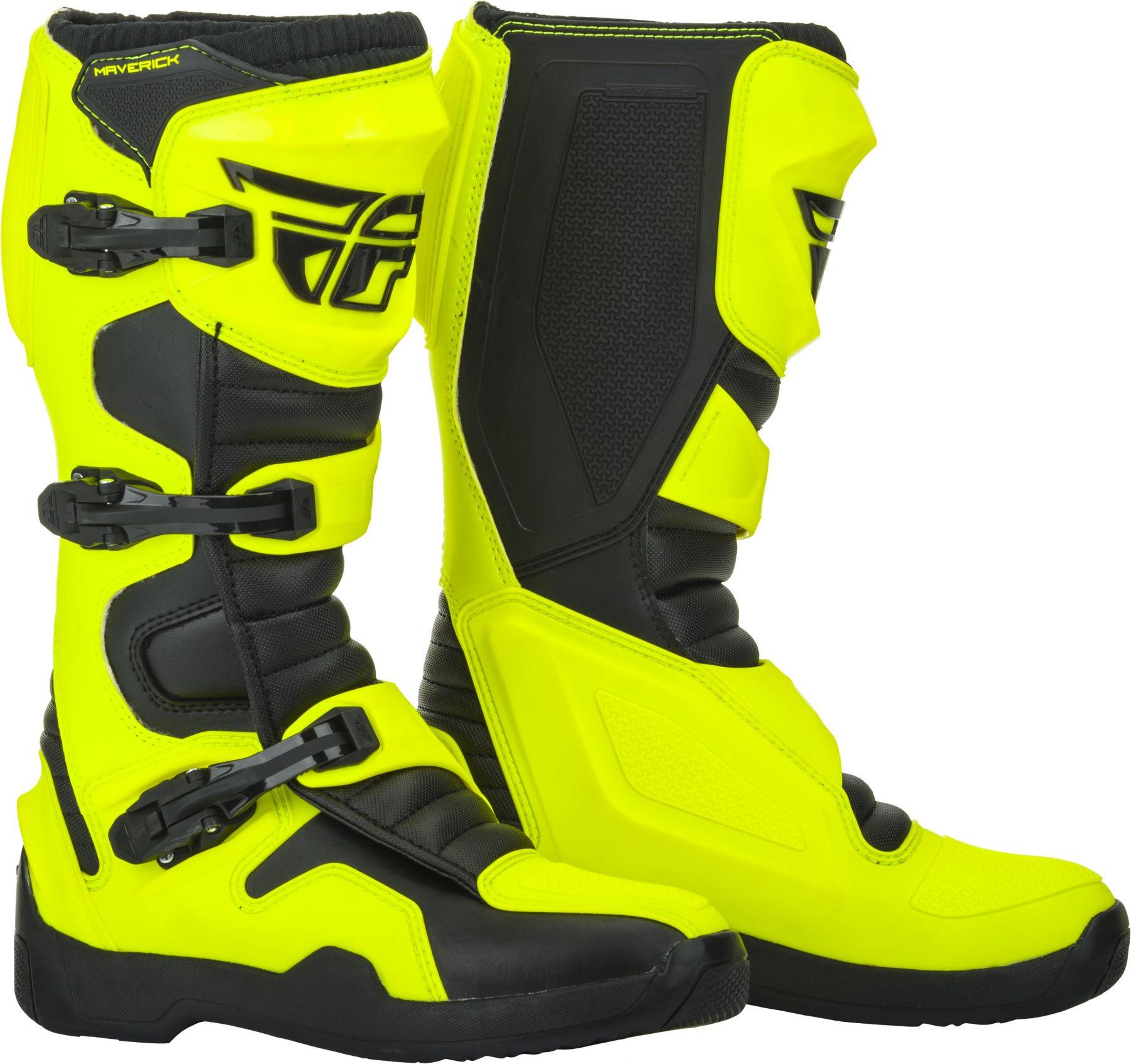 Мотоботы FLY RACING MAVERIK black/Hi-Vis yellow